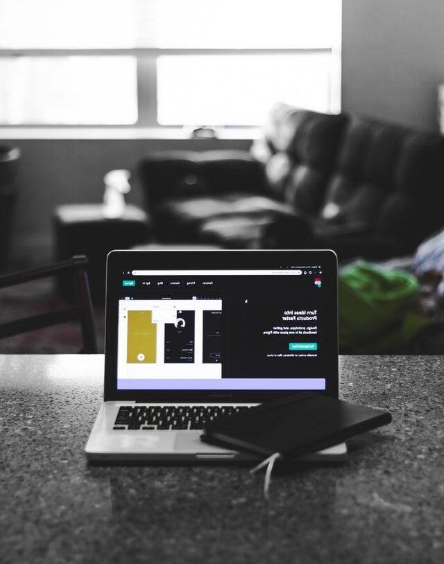 development on laptop