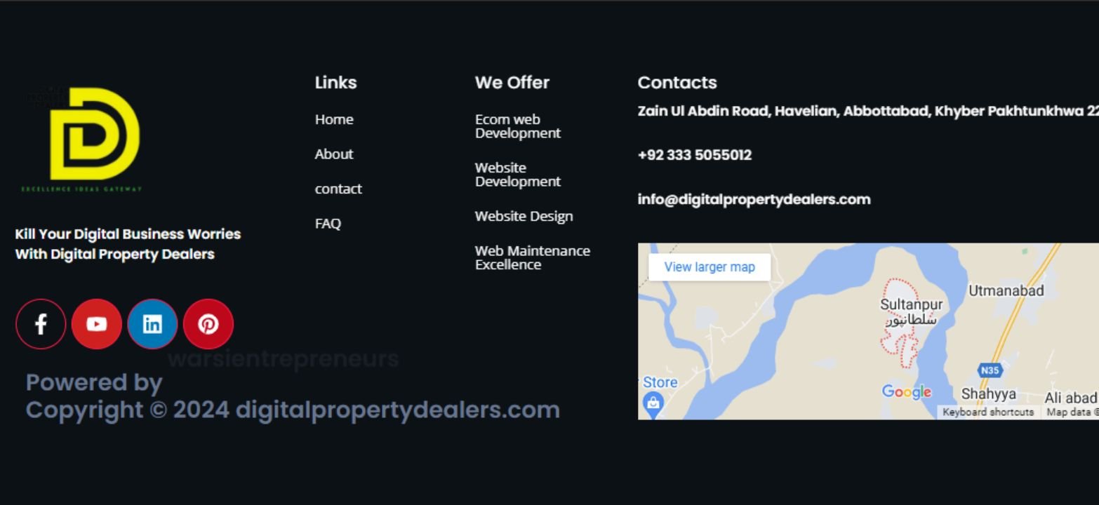 website footer tutorial