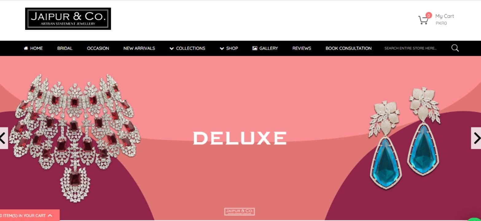 Jeweler Shop website